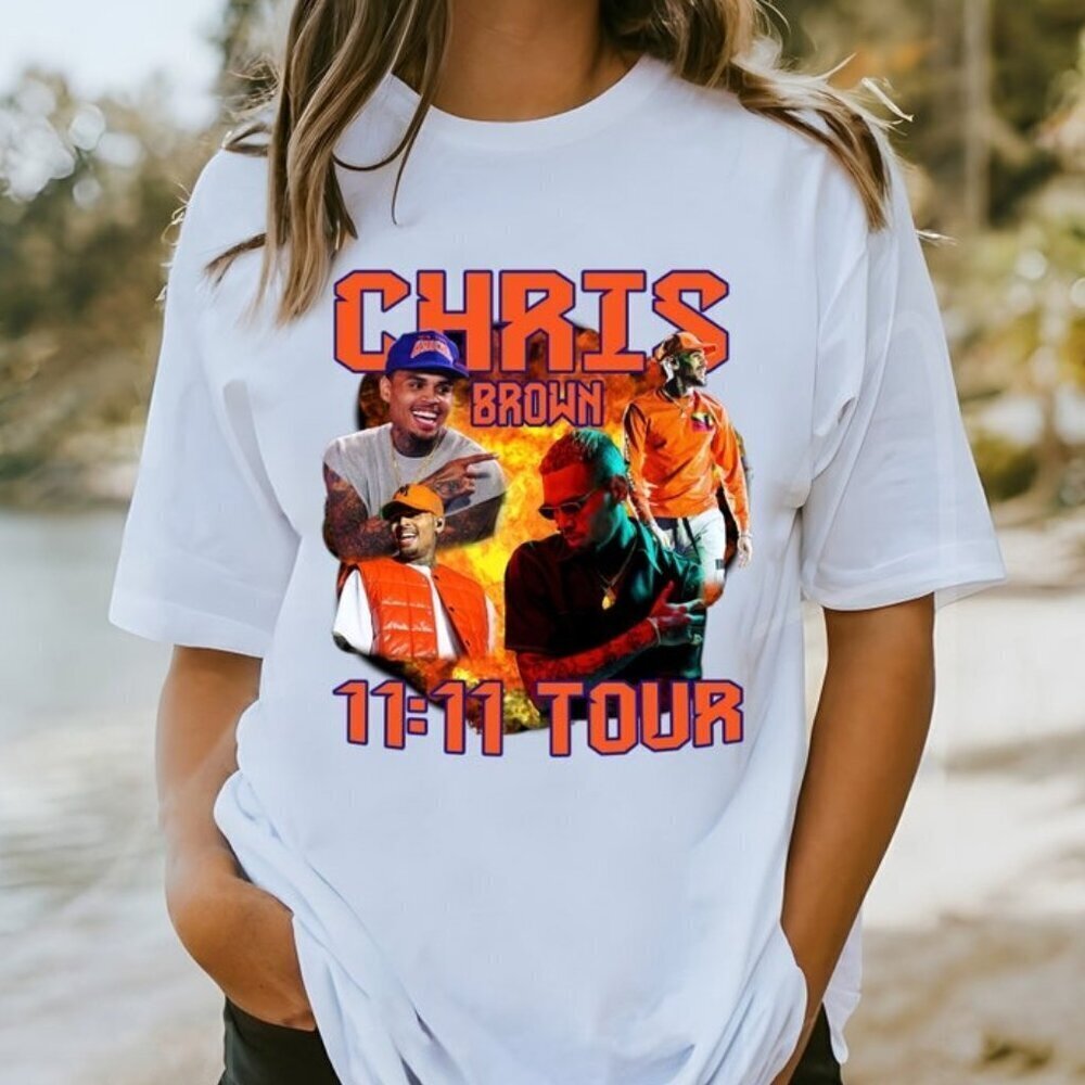 Chris Brown Signature Shirt R&B Singer Graphic Tee Unisex Music Shirt